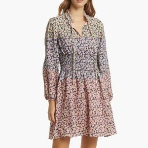 Vince Camuto Long Sleeve Floral Dress